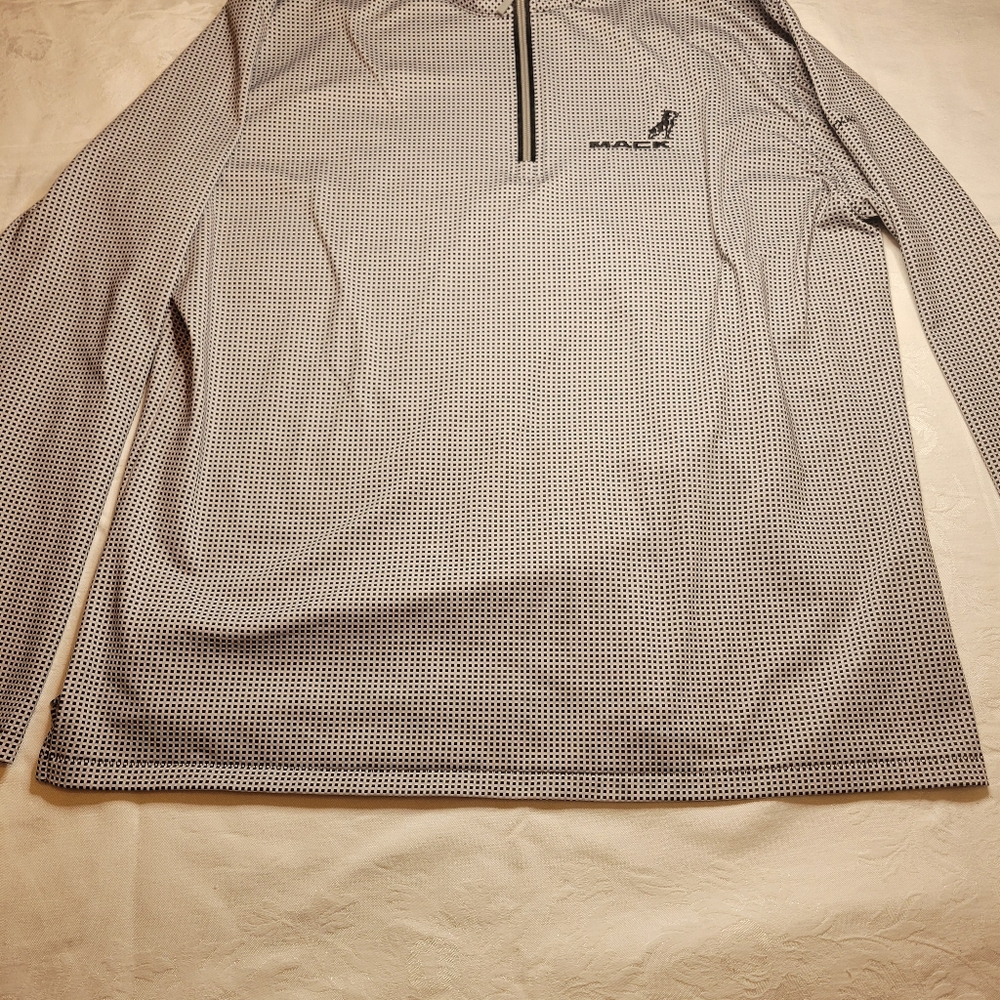 Mack Horn Legend 1/4 Zip Geometric Performance Stretch Golf 2XL Womens